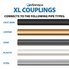 Fernco XL 1056-442 Flexible Pipe Coupling 4” CI/Plastic/Steel to 4”