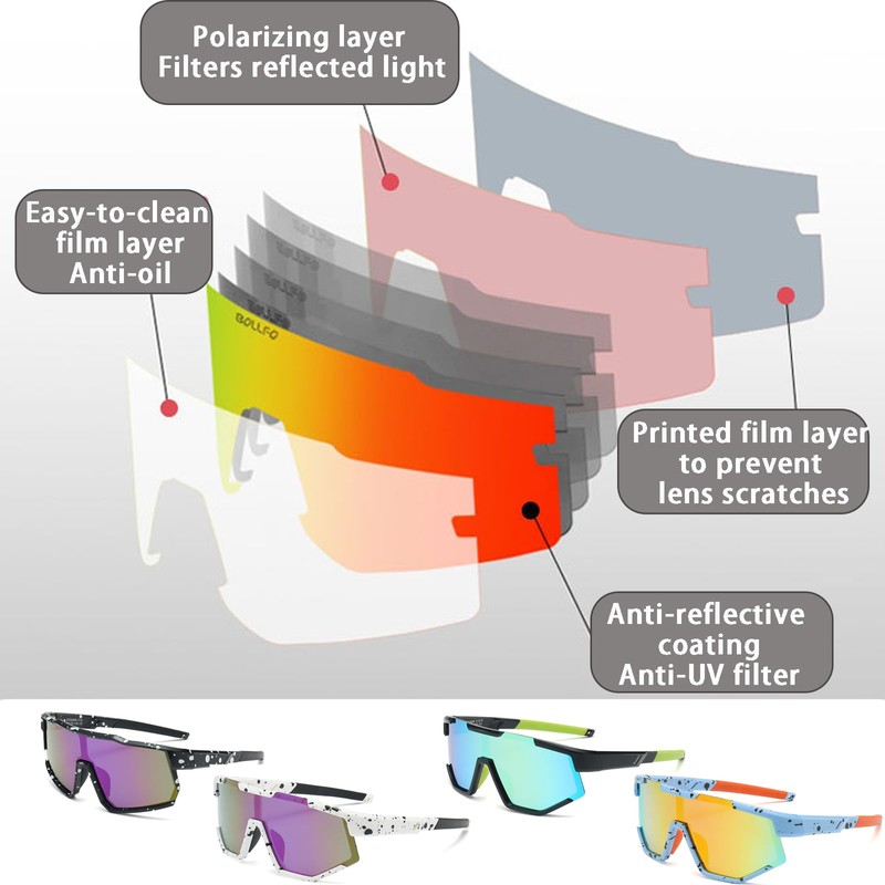 Children's Cycling Glasses Sports Glasses (Blue)