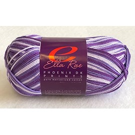 Ella Rae PHOENIX DK PRINT Cotton Yarn 100g 14 Victorian Delight