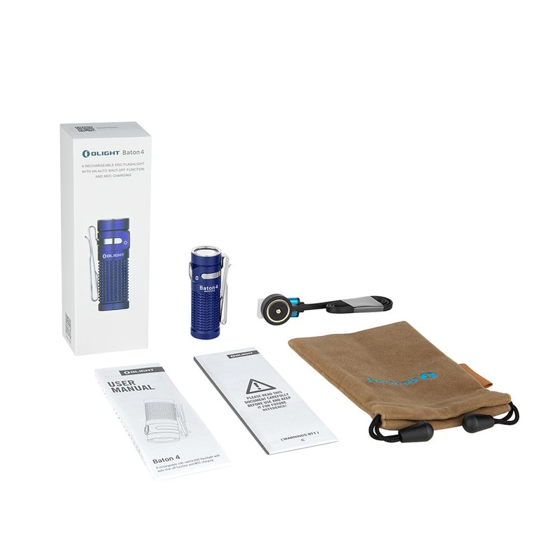 OLIGHT Baton4 Rechargeable EDC Flashlight, LED Pocket Light 1300 Lumens