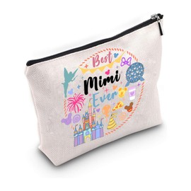 JYTAPP Mimi Makeup Bag Best Mimi Ever Family Vacation Makeup Bag Grandma Family Trip Vacation Reunion Gift Mimi Gift