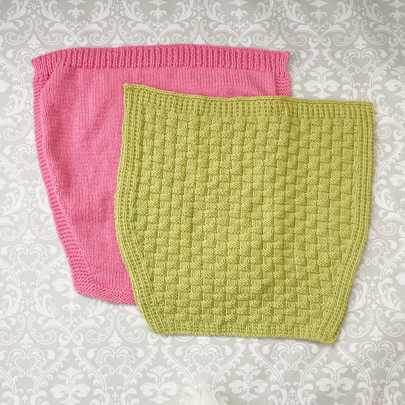 Knitting Pattern for 2 Shaped car seat Blankets in Aran