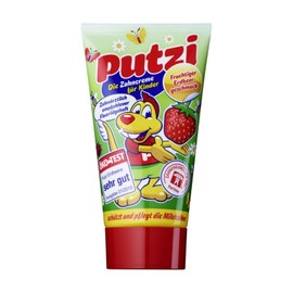 Putzi Strawberry Toothpaste 50 ml, Pack of 12 (12 x 50 ml)
