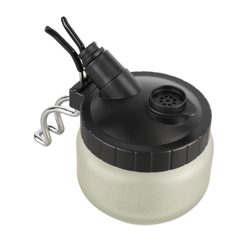 Airbrush Cleaning Pot Universal Glass Bottle Airbrush Cleaning Jar with