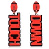 Football Earrings Game Day Earrings for Women Acrylic Letter Touchdown