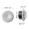 Diameter 100 mm, white plate valve, stainless steel exhaust valve,