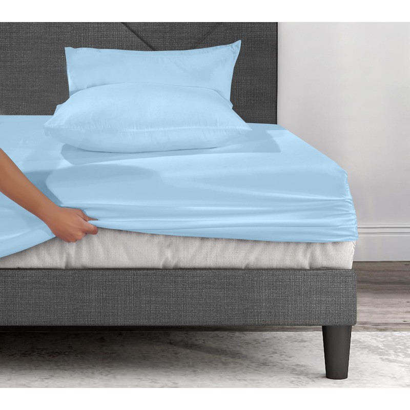 Fitted Sheet Extra Deep Pocket 16 inch (40cm) Bedding Soft