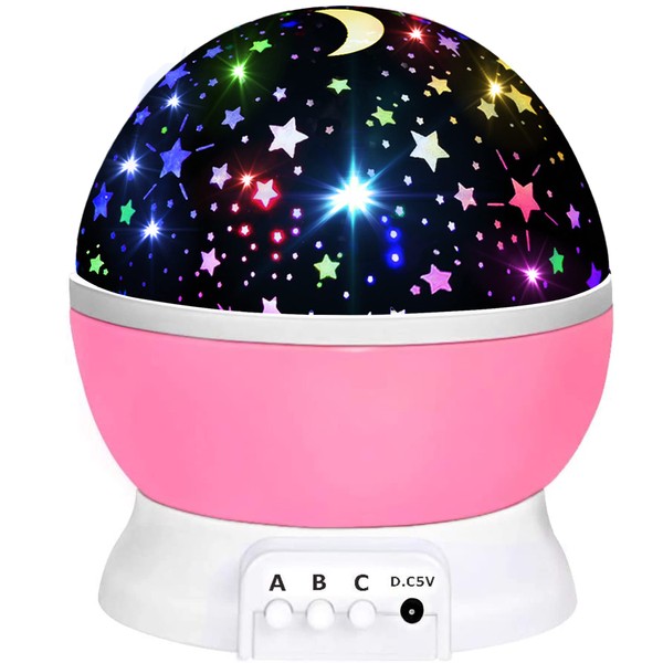 Toys for 1-10 Year Old Girls,Night Light Projector for Kids Toddler Girls Toys Age 1-10 Christmas Stocking Fillers 1-10 Year Old Girl Gifts Best Birthday Presents for 2-10 Year Old Girls (Pink)