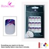 Bling Art False Nails French Manicure Glitter Purple 24 Full
