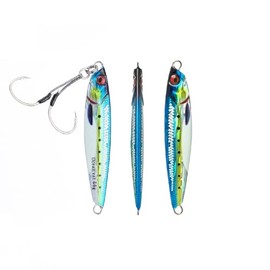 OCEAN CAT Slow Fall Pitch Lead Metal Flat Fishing Jigs Lures Sinking Vertical Jigging Bait with Butterfly Hook for Saltwater Fishing