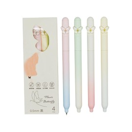 Maydahui 8 Pcs Beautiful Butterfly Pens Twistable Elegant Cute Butterfly Gel Pen Black Ink For School Office Supplies Party Favors