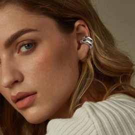 Ear Cuffs Non Piercing for Teen Girl Gifts Trendy Stuff 14k Gold Plated Ear Cuff for Non Pierced Ears Clip on Cartilage Earring Fake Earrings Hnadmade Jewelry