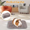 UPINS 4 Pcs Guinea Pig Cage Liner Washable Reusable Rabbit