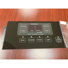 GE Refrigerator Dispenser Overlay Sticker only, for WR55X23210/ WR55X10562, New