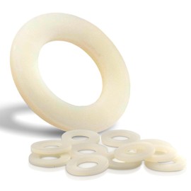 PROTECH Pack of 100 Polymer Washers M5 DIN 125 Polyamide Nylon Plastic Washers Washers U-Disc Polyamide Washers