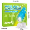 NATRUTH Water Bottle Cleaning Tablets 20 Tablets Effectively Removes Tough