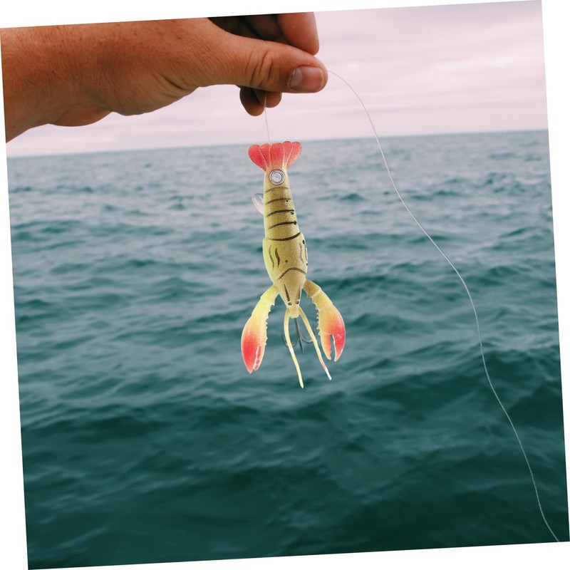 BIUDECO Fishing Baits Set 4pcs Artificial Lobster Fake Fish Bait