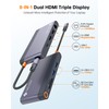 Laptop Docking Station Dual Monitor - 8 in 1 USB