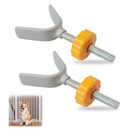 Pack of 2 Y Spindle for Stair Safety Gate Stair Protection Pressure Screws M10 Stair Gate Y-Spindle Pressure Screws Door Grille Accessories for Stairs Railing