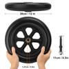 IHDYPPEW Premium Caster Wheel (2-pack) – 12 Inch Wheelchair Wheel,