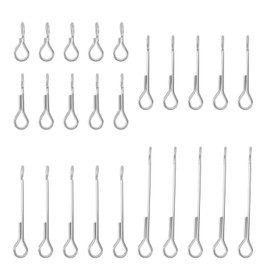 Create idea 50 Pieces Fly Fishing Fly Tying Economy Metal Joint Shafts Compatible with Game Changer 8 for Tying Streamers (10-30mm, 5 Sizes)