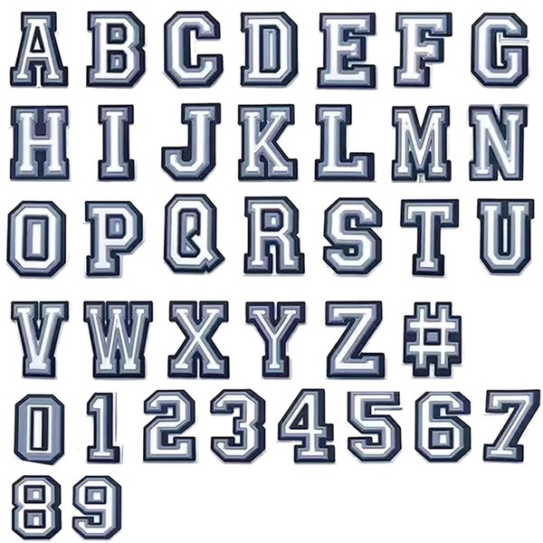 Keismodye Shoe Charms Collection 37PCS - Alphabet and Numerical Shoe