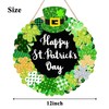 St. Patrick's Day Wooden Wall Sign - Green Shamrock Decor,