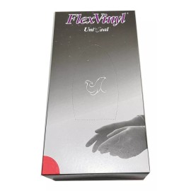 UniSeal Guantes descartables UniSeal Flexvinyl color negro talle XS de vinilo x 100 unidades