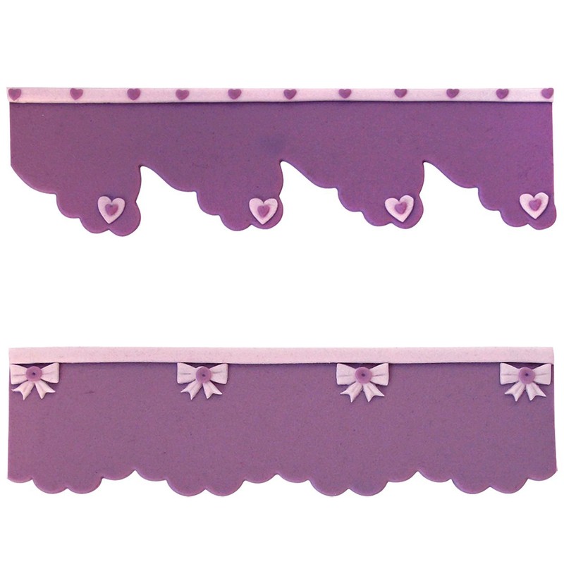 PME JEM Wide Frill Cutters, Set of 2,White,12.5 x 2