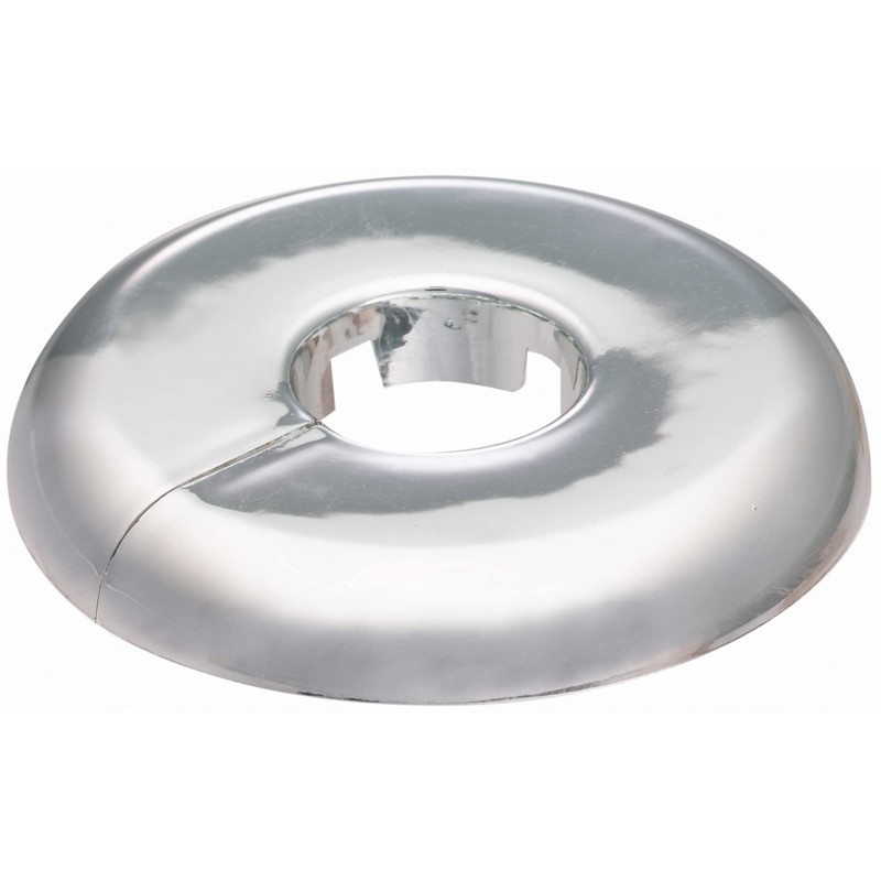 KEENEY K21134 Plastic Split Floor and Ceiling Plates, Chrome