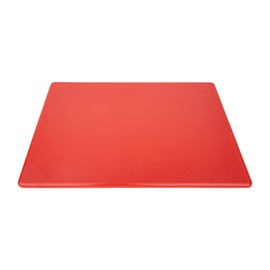 Thirteen Chefs Cutting Boards for Kitchen - 18 x 12 x .5" Red Color Coded Plastic Cutting Board with Non Slip Surface - Dishwasher Safe Chopping Board