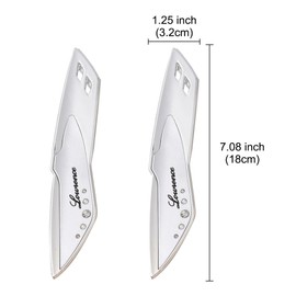JSCARLIFE 1 Pair Car Windscreen Wiper Stand Windshield Wiper Wing Blade Spoiler (Silver)