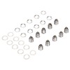 10Pcs XLR Male Socket 4 Pin Metal Panel Mount Male