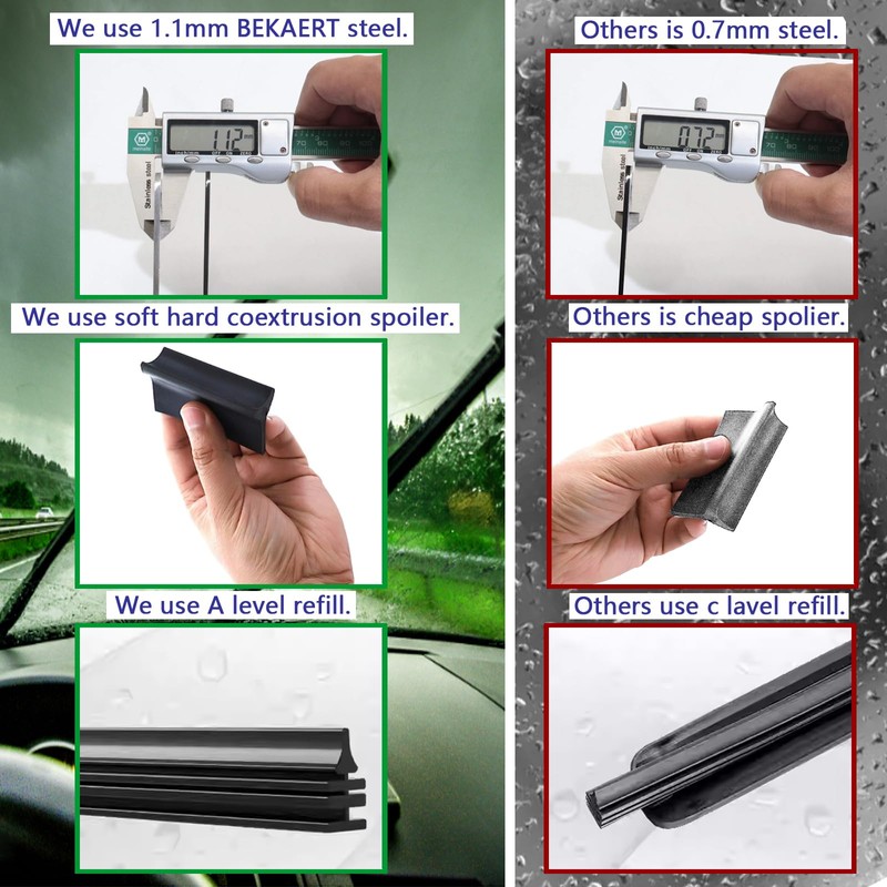 24 Rv Wiper Blade or Motorhome rv Windshield Wipers 12mm