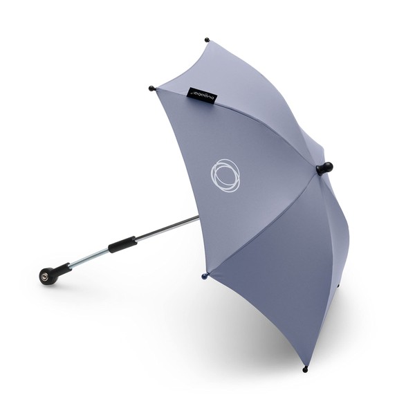 Bugaboo Parasol+, Compatible with All Bugaboo Pushchairs, UPF 50+ Fabric for Optimal Sun Protection, Large Shading Area, One-Click Connection & Easy-Adjust Mechanism, Seaside Blue