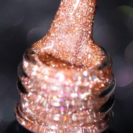 BURANO Reflective Gel Nail Polish, 7.3ml Reflective Diamond Nail Glitter Gel Polish, Sparkly Summer Color Gel Polish Holographic Glitters Shiny Gel Polish UV Lamp Required (Nude JL23)