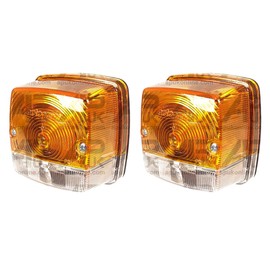 APUK 2X Front Side Indicator Light Lamp Replacement for John Deere 1030 1140 1640 2030 Tractor