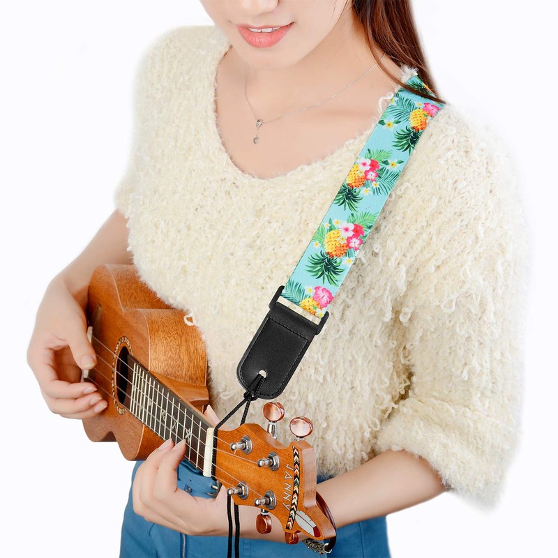 BestSounds Pineapple Ukulele Strap & Hawaiian Style Shoulder Strap Suitable