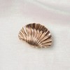 2 Pcs Seashell Hair Claws for Women Girls (Rose gold)