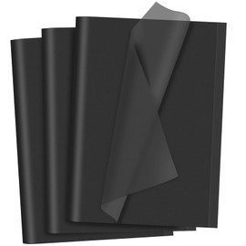 Black Tissue Paper for Gift Bags 40 Sheets Weddings Birthday Fall Decoration Sunflower DIY Art Crafts Packaging Wrapping Paper Bulk, 14 x 20 Inch