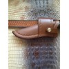 Custom Cross Draw Leather Knife Sheath for Buck 119 Knife,