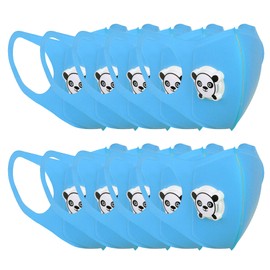 10pcs Mouth Muffle Outdoor Thickening Children Sponge Mouth Muffle with Valve(Blue )
