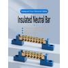8 Positions Terminal Bus Bar Block 6 Pack Brass Wire