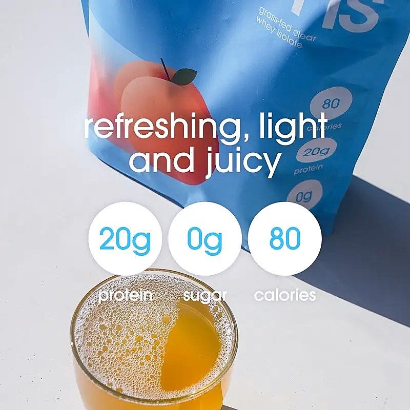 Gramms 100% Grass Fed Whey Protein Isolate Powder, 18 Servings