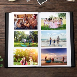 BELSVOR Photo Album 300 Photos (10 x 15 cm, 6 Inches), Photo Album 100 Pages (50 Sheets), Photo Albums 300 Photos, Traditional Photo Album 18 x 33 cm, Photo Album Slip-in Album, Photo Album for