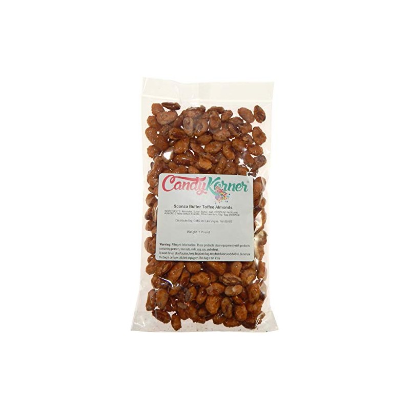 Sconza Butter Toffee Almonds - Almonds Covered in Butter Toffee