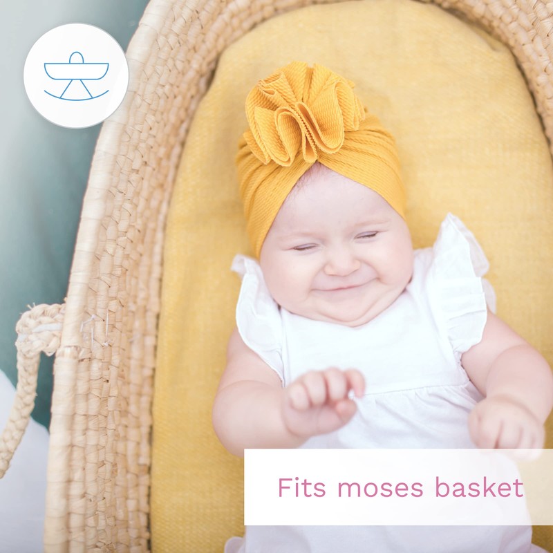 2X Jersey 100% Cotton Moses Basket Fitted Sheet/Baby Oval Shape