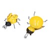 4Pcs/Set Wrought Iron Bee Decoration Wall Hanging 3 Dimensional Bee