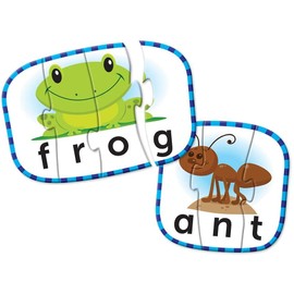 Learning Resources Spelling Puzzle Cards, Kindergarten Readniness, Self Correcting Puzzles, Ages 4+ (Multi)
