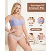 Xcutting Women's Seamless Bras No Underwire Scalloped Push Up Bras